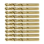 Total 10 Pcs 4 mm HSS Drill Bit for Wood, Metal and Plastic (TAC100403) - Pack of 4