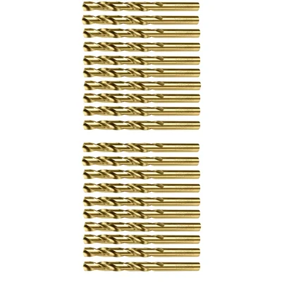 Total 10 Pcs 6 mm HSS Drill Bit for Wood, Metal and Plastic (TAC100603) - Pack of 2