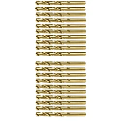 Total 10 Pcs 6 mm HSS Drill Bit for Wood, Metal and Plastic (TAC100603) - Pack of 2