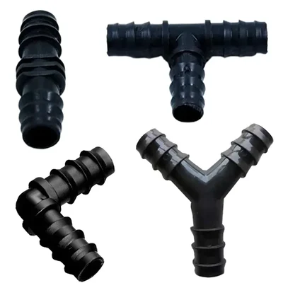 Combo Pack of Straight, Elbow, Tee and Y Joiner (50 pcs Each) for Drip Irrigation