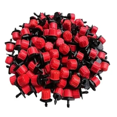 AgriVision Adjustable 360° Dripper (50 Pcs) | Precision Drip Irrigation Emitter for Garden, Lawn & Flower Bed Watering