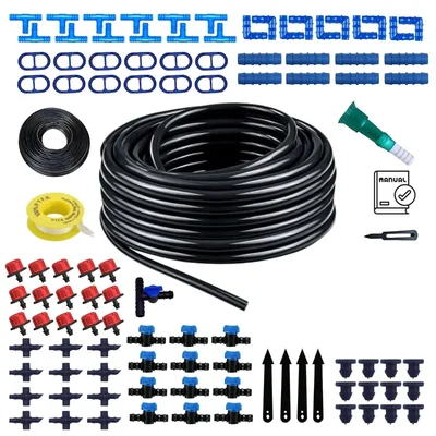 Kamal Agrotech Drip Irrigation Kit for Home Garden, Farming, Agriculture (Drip Irrigation Kit for 125 Plants)