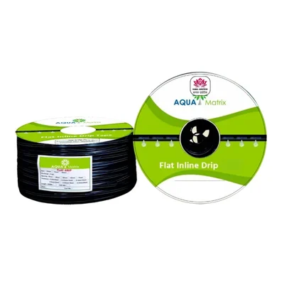 Kamal Agrotech 16 mm Diameter Inline Drip Pipe with 40 cm Hole | 100 meter