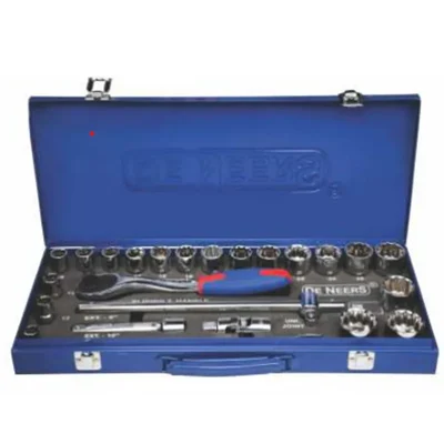 De- Neers 1/2Inch Drive Hexagonal Socket set (DN-27M-H-BMC)