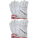 DSY Pack of 2 B-Grade Back Split Driver Gloves with Adjustable Strap and 3 Tips