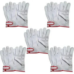DSY Pack of 5 A-Grade Back Split Driver Gloves with Adjustable Strap and 3 Tips