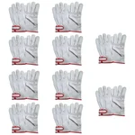 DSY Pack of 10 A-Grade Back Split Driver Gloves with Adjustable Strap and 3 Tips