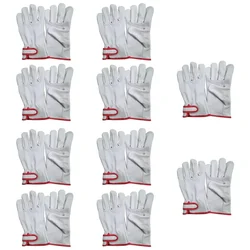 DSY Pack of 10 A-Grade Back Split Driver Gloves with Adjustable Strap and 3 Tips