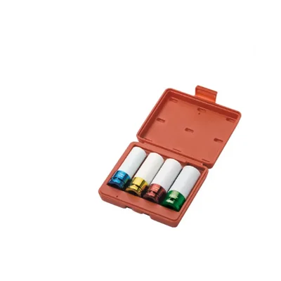 ROCKFORCE 4-Piece 1/2" Drive Socket Set with Case for Automotive & Mechanical Use (RF-4046)