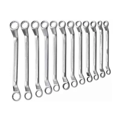 Drop Forged Chrome Plated Ring Spanner 12 Pcs Set (6x7mm to 30x32 mm)