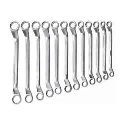 Drop Forged Chrome Plated Ring Spanner 12 Pcs Set (6x7mm to 30x32 mm)
