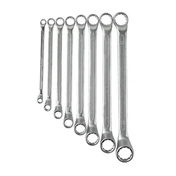 Jhalani 13/8 M Drop Forged Ring Spanner 8 Pcs Set (6x7mm to 20x22mm)