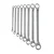Jhalani 13/8 M Drop Forged Ring Spanner 8 Pcs Set (6x7mm to 20x22mm)