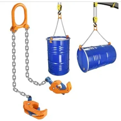 Heavy Duty 1 meter * 6 mm Drum Lifting Chain for Forklift Barrel Oil Drum(Capacity-0.5 Ton)