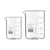 SBT Set of 2 pcs Borosilicate 3.3 Glass Beaker 500 ml, 1000 ml with Graduation Marks for School, Collage Laboratory