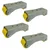 Ackwheel 4 Pcs 25 mm Dual Bearing Roller Castor Wheel, 200 Kg Load Capacity,10 Gauge Steel Plate & 30 mm Overall Height ( A-114 )