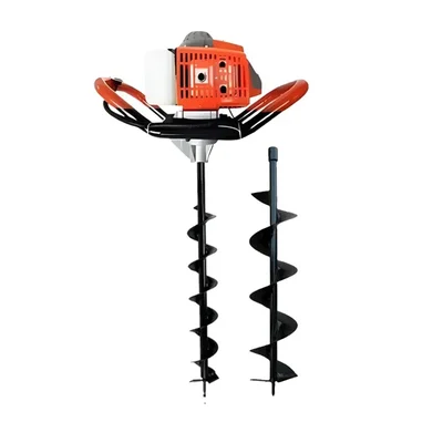 Sprayman 68 CC Petrol Earth Auger with 4 & 6 Inch Bits | 2 Stroke Post Hole Digger SEA-7000