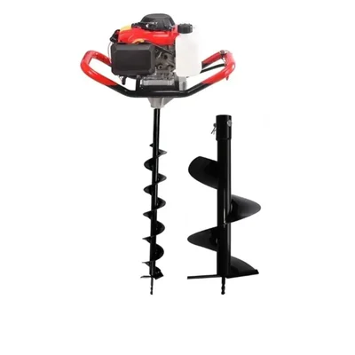 Sprayman 82 CC 4 Stroke Petrol Earth Auger with 4 & 12 Inch Bits | Post Hole Digger SEA-8000