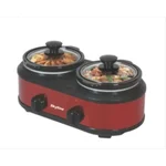 Skyline VTL-6060 Dual-Pot 2x1.25L Slow Cooker - 200 Watts for Versatile Cooking With 1 Year Warranty