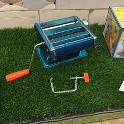 Stainless Steel Manual Pasta/Momo Sheet Maker Machine for Spaghetti, Fettuccini, Lasagna or Dumpling Skins