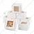 100 Pcs, 4 x 4 x 3 Inch 320 GSM Duplex Cake Box for Cookies, Pastries, Mini Cakes, Donuts, Pie Slices