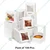 100 Pcs, 5 x 5 x 3 Inch 320 GSM Duplex Cake Box for Cookies, Pastries, Mini Cakes, Donuts, Pie Slices