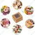 100 Pcs, 5 x 5 x 3 Inch 320 GSM Duplex Cake Box for Cookies, Pastries, Mini Cakes, Donuts, Pie Slices