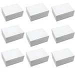 100 Pcs, 8 x 8 x 1.5 Inch 320 GSM Duplex Pizza Box for Cookies, Pastries, Mini Cakes, Donuts, Pie Slices