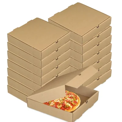 100 Pcs, 8 x 8 x 1.5 Inch 320 GSM Duplex Pizza Box for Cookies, Pastries, Mini Cakes, Donuts, Pie Slices