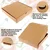 100 Pcs, 10 x 10 x 1.5 Inch 320 GSM Duplex Pizza Box for Cookies, Pastries, Mini Cakes, Donuts, Pie Slices