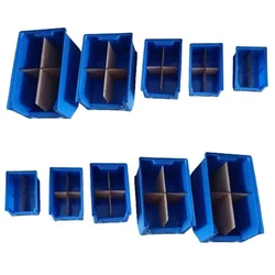 Avsar 10 Pcs FPO Bins 5 to 45 with Vertical & Horizontal Partition, Blue Colour - (2 pc each Size)