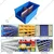Avsar 10 Pcs FPO Bins 5 to 45 with Vertical & Horizontal Partition, Blue Colour - (2 pc each Size)