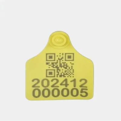 Livestock Ear Tags (58 X 69 MM) Numbered QR Code Animal Ear Tagger Identification ID Ear Tag (Pack of 50 Pcs)