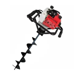 Agrobest AG-630, 63 cc 2 Stroke Earth Auger/ Post Hole Digger / Drill Machine With 6 Inch Bit