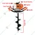 Heavy Duty 52 cc 2 Stroke Earth Auger/ Post Hole Digger Machine With 10 Inch Bit