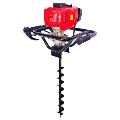 Latson EA 52, 2 Stroke 52cc Earth Auger / Post Hole Digger with 4 inch (10.16 cm) Drill Bit with 1 Year Warranty