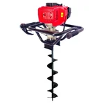 Latson EA 52, 2 Stroke 52cc Earth Auger / Post Hole Digger with 6 inch (15.24 cm) Drill Bit