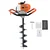 Heavy Duty 52 cc 2 Stroke Earth Auger / Post Hole Digger / Earth Drill Machine With 8 Inch Bit