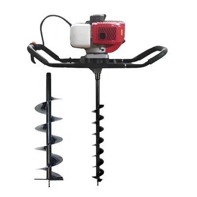 Heavy Duty 2 Stroke 82 CC For Earth Auger/ Post Hole Digger Machine With 4 & 8 Inch Auger Bit For Heavy Use