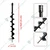 Heavy Duty Earth Auger Attachment with 4 inch Drill Bit For 2 & 4 Stroke Engines