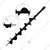 Heavy Duty Earth Auger Attachment with 4 inch Drill Bit For 2 & 4 Stroke Engines