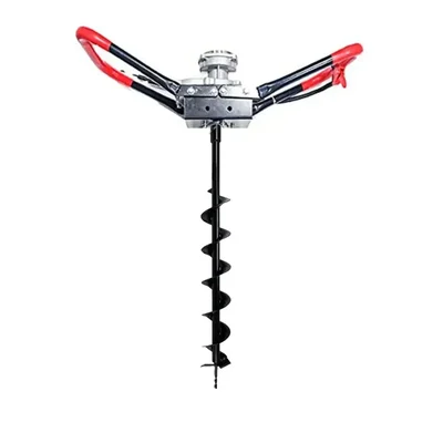 Heavy Duty Earth Auger Attachment with 4 inch Drill Bit For 2 & 4 Stroke Engines