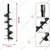 Heavy Duty Earth Auger Attachment with 8 inch Drill Bit For 2 & 4 Stroke For Earth Auger/ Post Hole Digger Machine