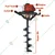 RBD Professional 2-stroke, 63-cc Petrol Operated Earth Auger / Post hole digger with 8 inch Auger Bit (2-Year Warranty)