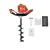 Heavy Duty 63 cc 2 Stroke Earth Auger / Post Hole Digger / Earth Drill Machine With 8 Inch Bit