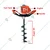 Heavy Duty 63 cc 2 Stroke Earth Auger / Post Hole Digger / Earth Drill Machine With 8 Inch Bit