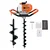 Heavy Duty 52 cc 2 Stroke Earth Auger / Post Hole Digger / Earth Drill Machine With 4 & 10 Inch Bit