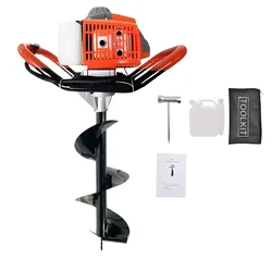 Heavy Duty 63 cc 2 Stroke Earth Auger / Post Hole Digger / Earth Drill Machine With 12 Inch Bit