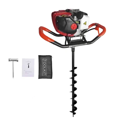 Heavy Duty 35-cc 4-Stroke with 101.6 mm (4 inch) Drill Bit For Earth Auger/ Post Hole Digger Machine