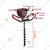 Heavy Duty 35-cc 4-Stroke with 101.6 mm (4 inch) Drill Bit For Earth Auger/ Post Hole Digger Machine